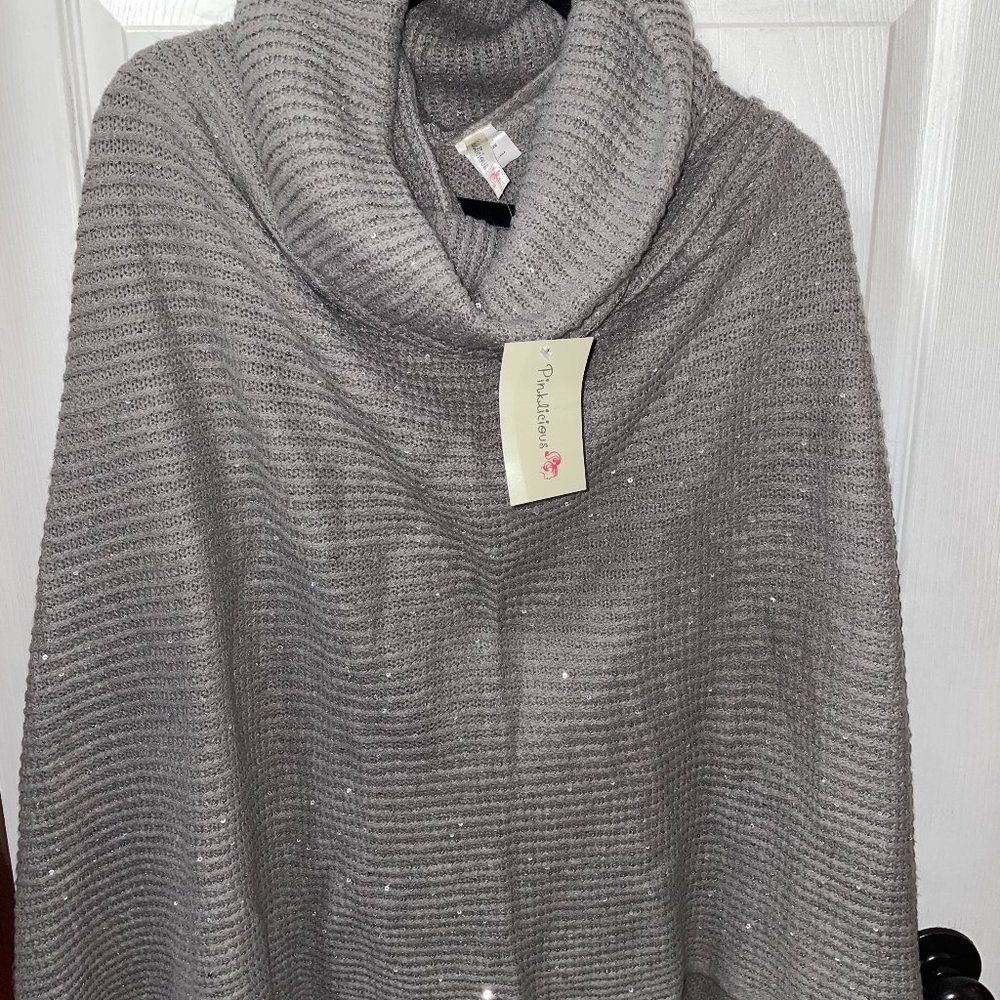 Gray cover up with little sparkles